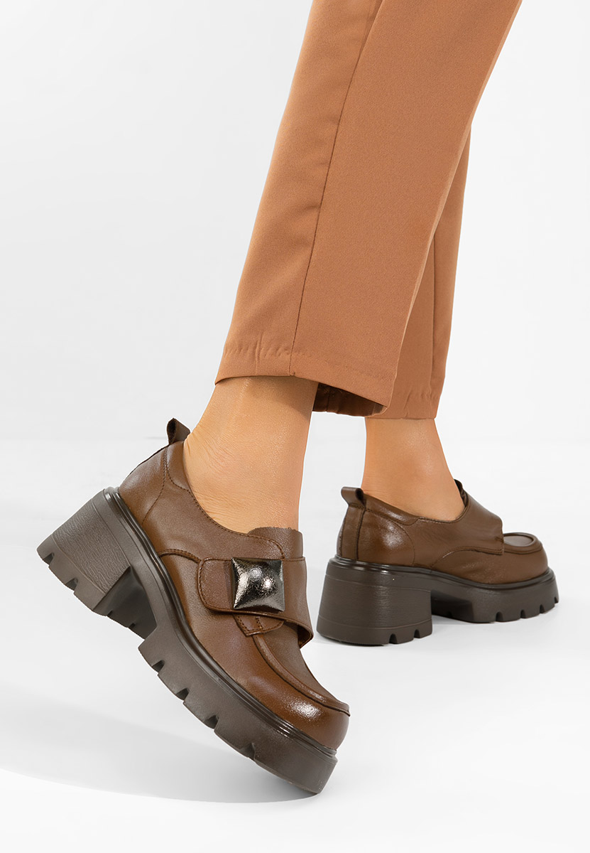 Mokasinke od prirodne kože Geolia deva