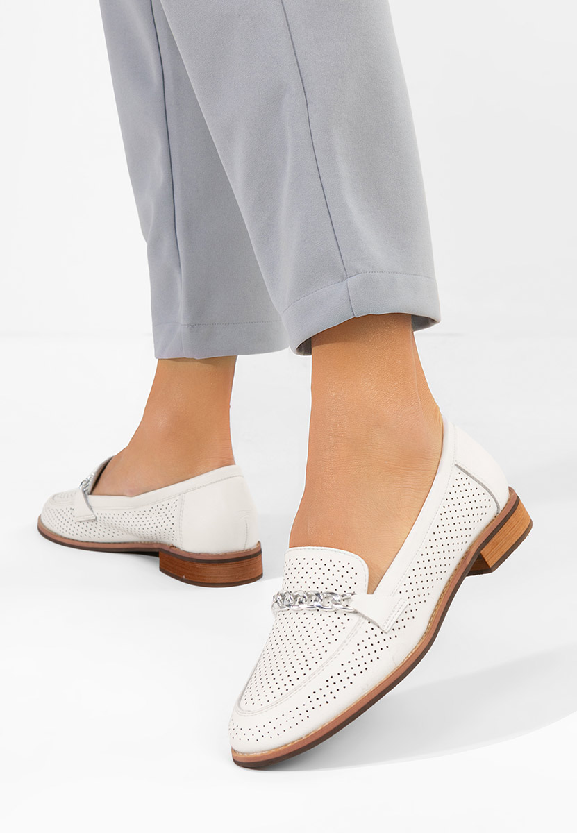 Ženske loaferice Gaynelia bijele