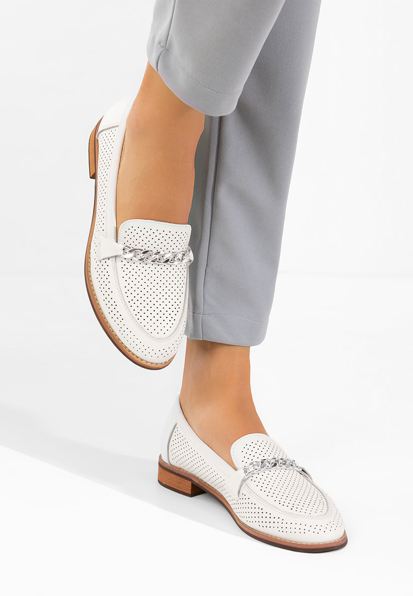 Ženske loaferice Gaynelia bijele