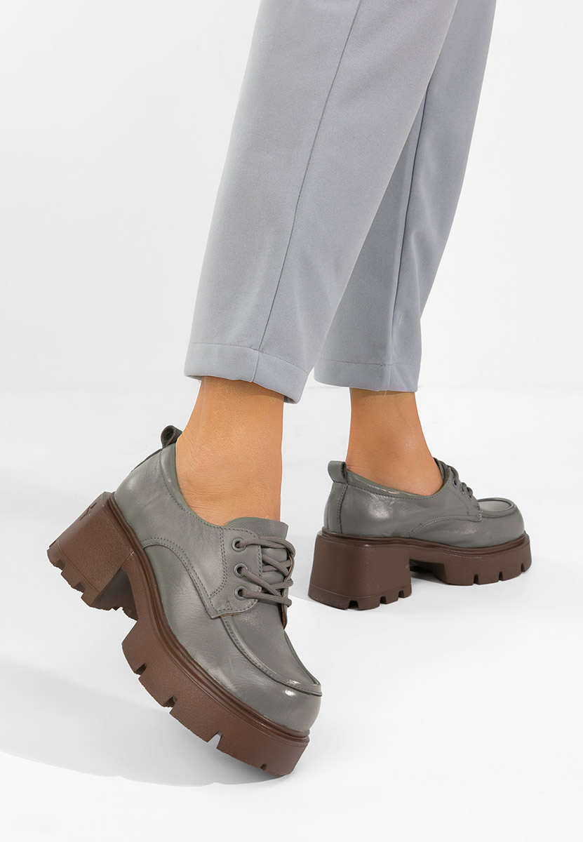 Ženske boat shoes Lenovia sivo