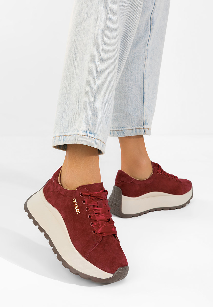 Ženske Kožne tenisice Gonelia vinsko crvena