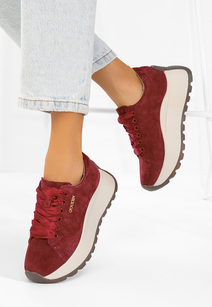 Ženske Kožne tenisice Gonelia vinsko crvena