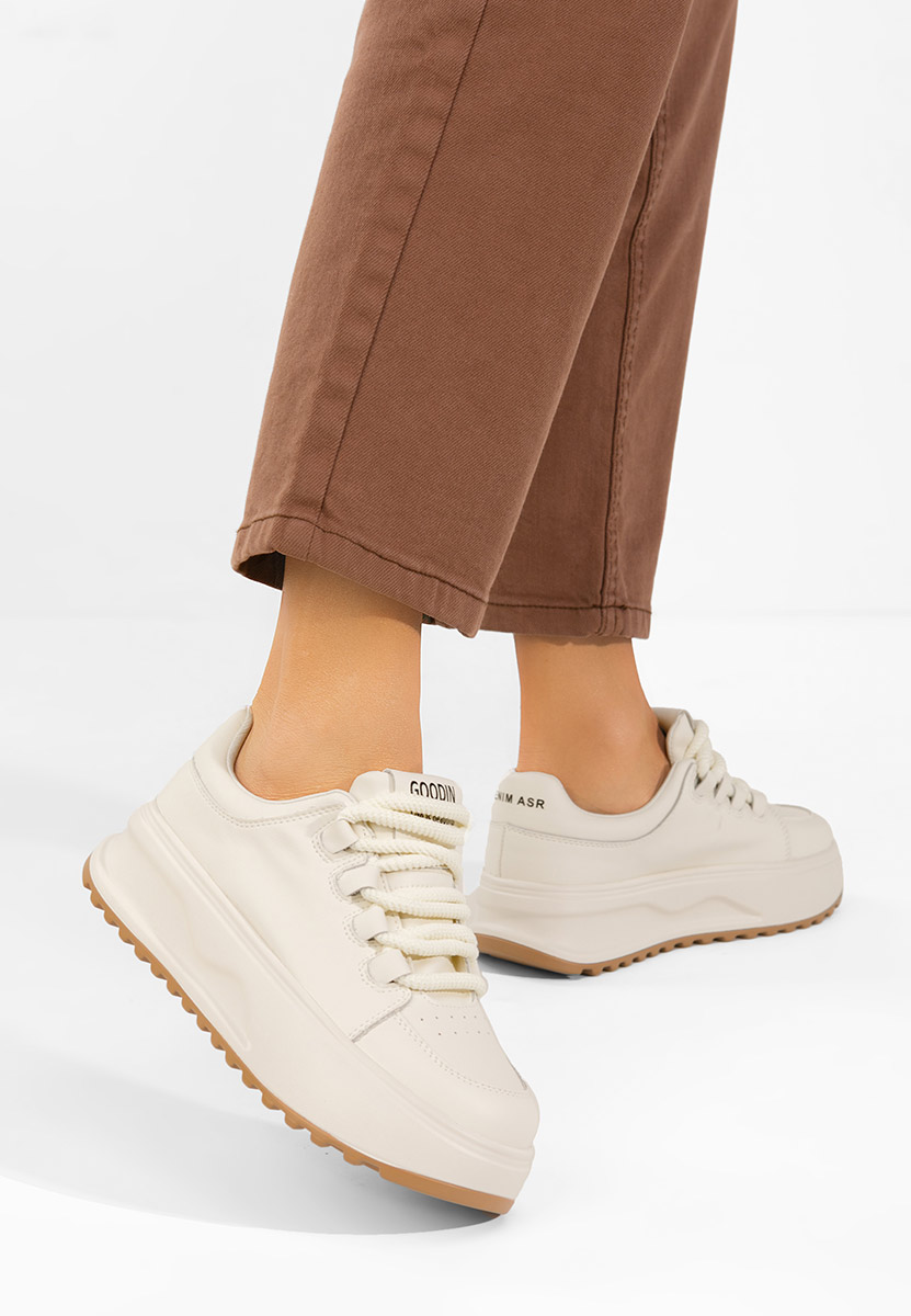 Ženske Kožne tenisice Clarra bijele