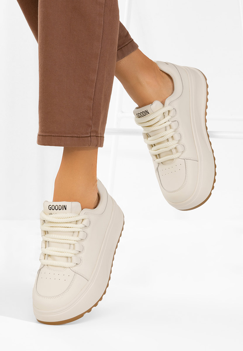 Ženske Kožne tenisice Clarra bijele