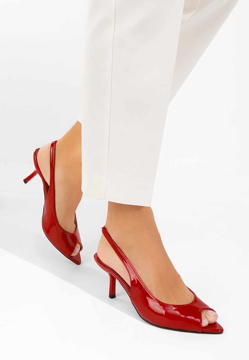 Štikle sandale Naressa crveno