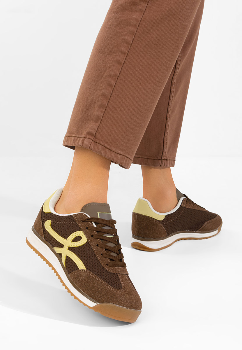 Ženske sneakers Ferrelia braon