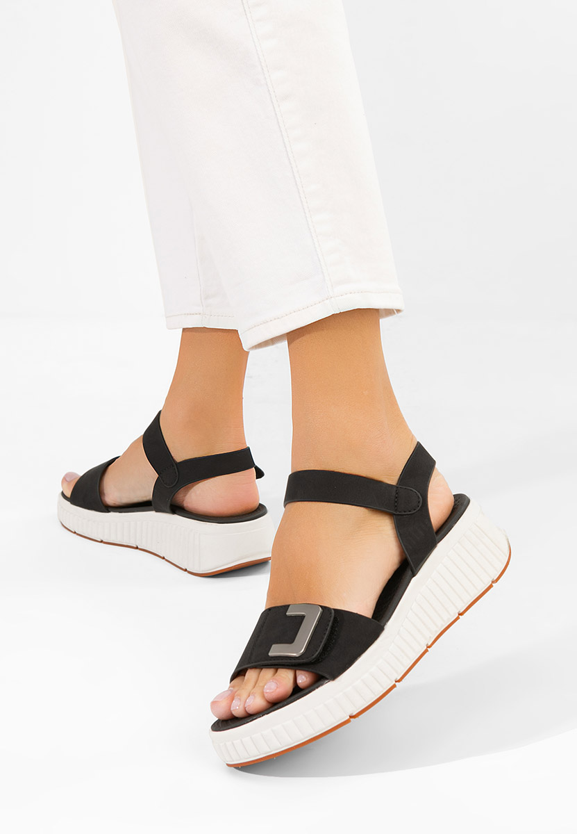 Sandale s platformom Cistela crno