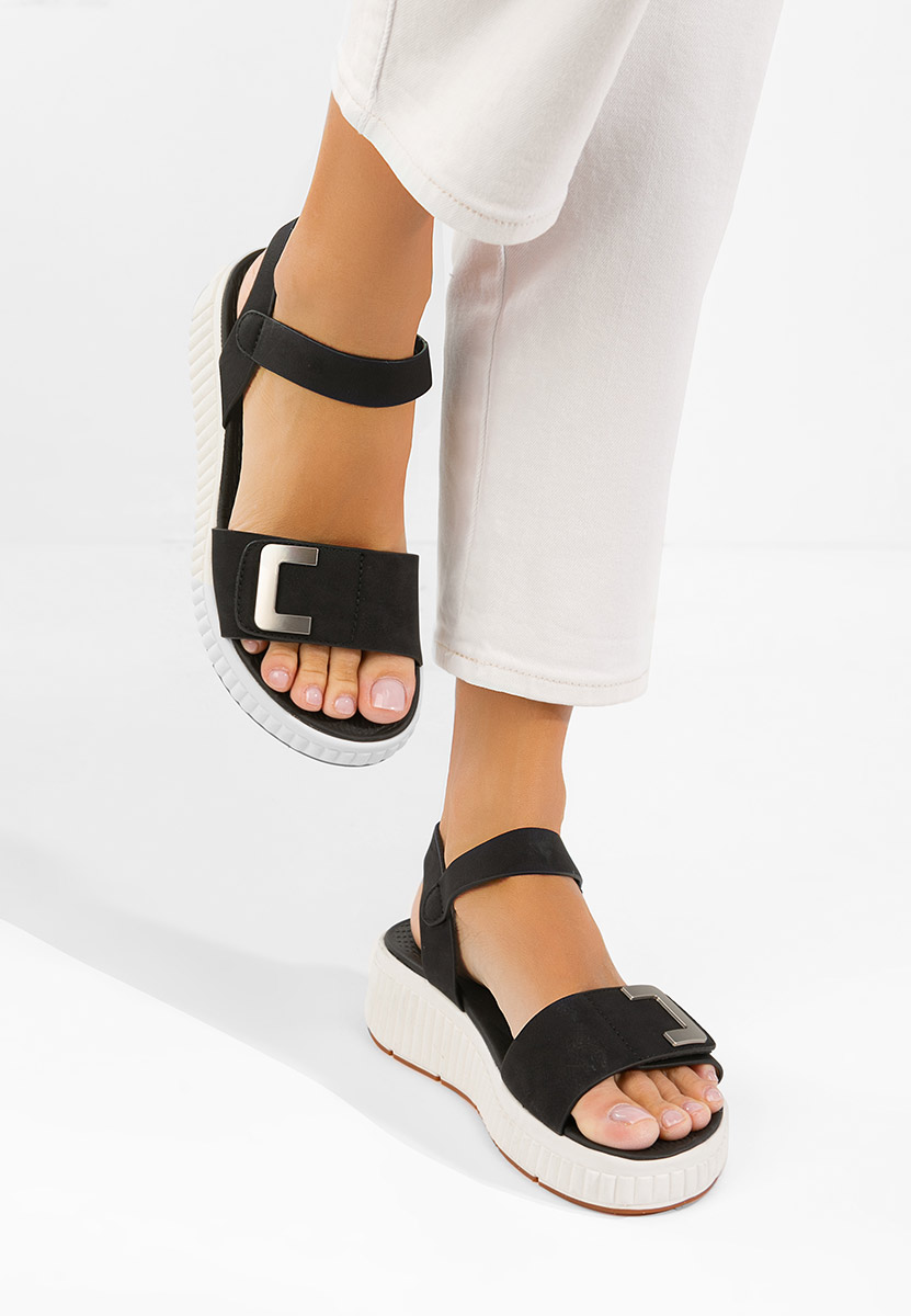 Sandale s platformom Cistela crno