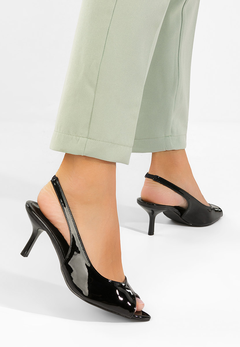 Štikle sandale Naressa crno