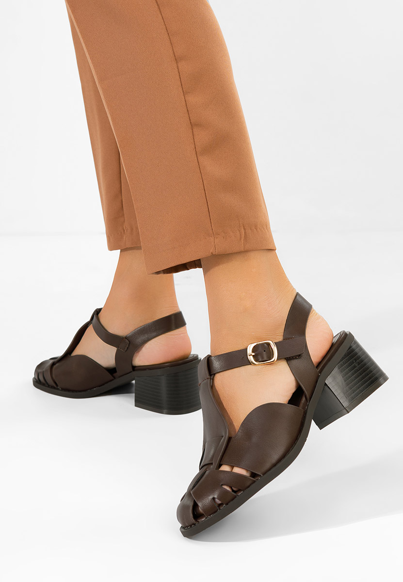 Sandale s petu Sennia braon