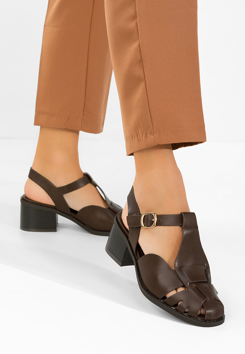 Sandale s petu Sennia braon