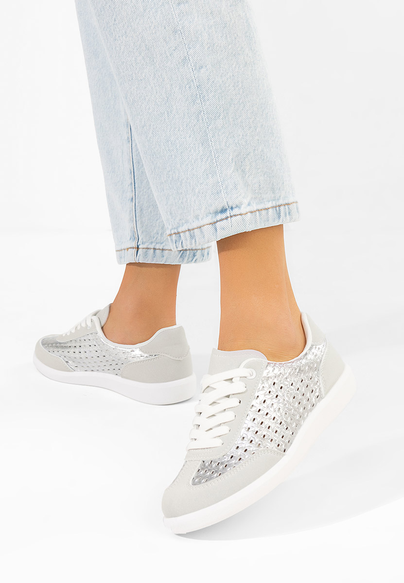 Ženske sneakers Heliana srebrno