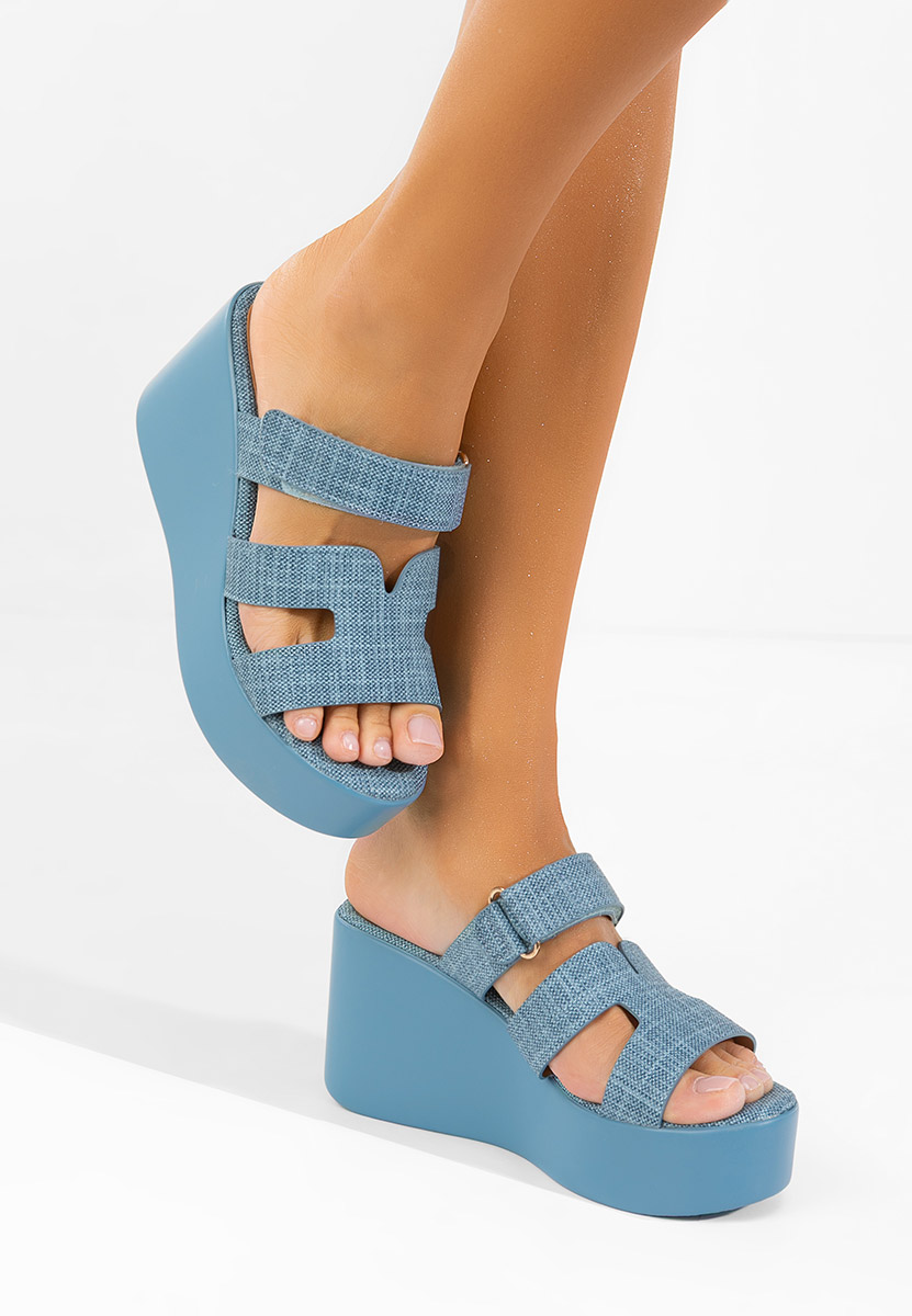 Papuče s platformom Anaila denim