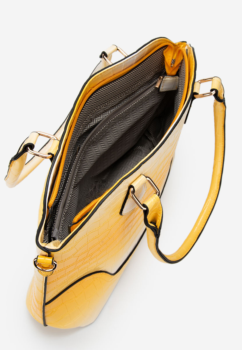 Ručna torba Jannia Žuto