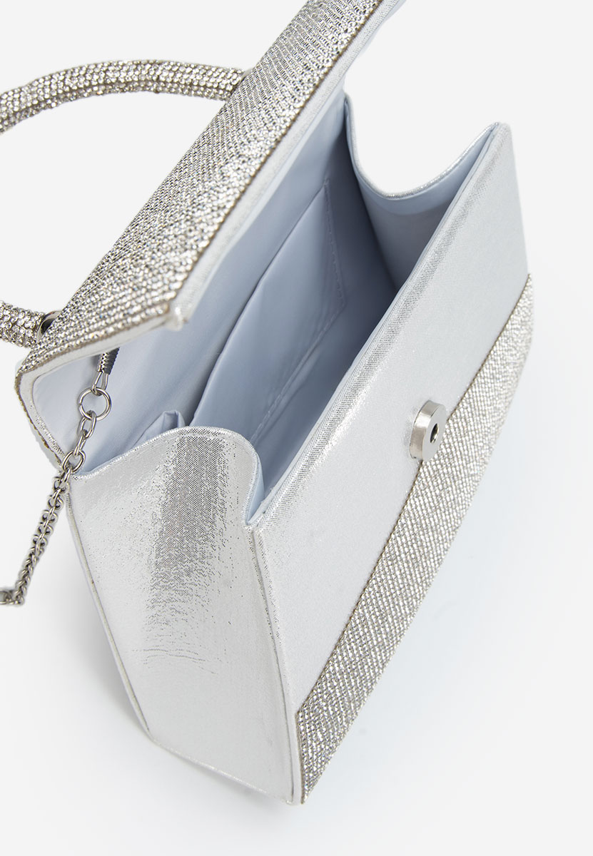 Ručna torba Lenisa srebrno