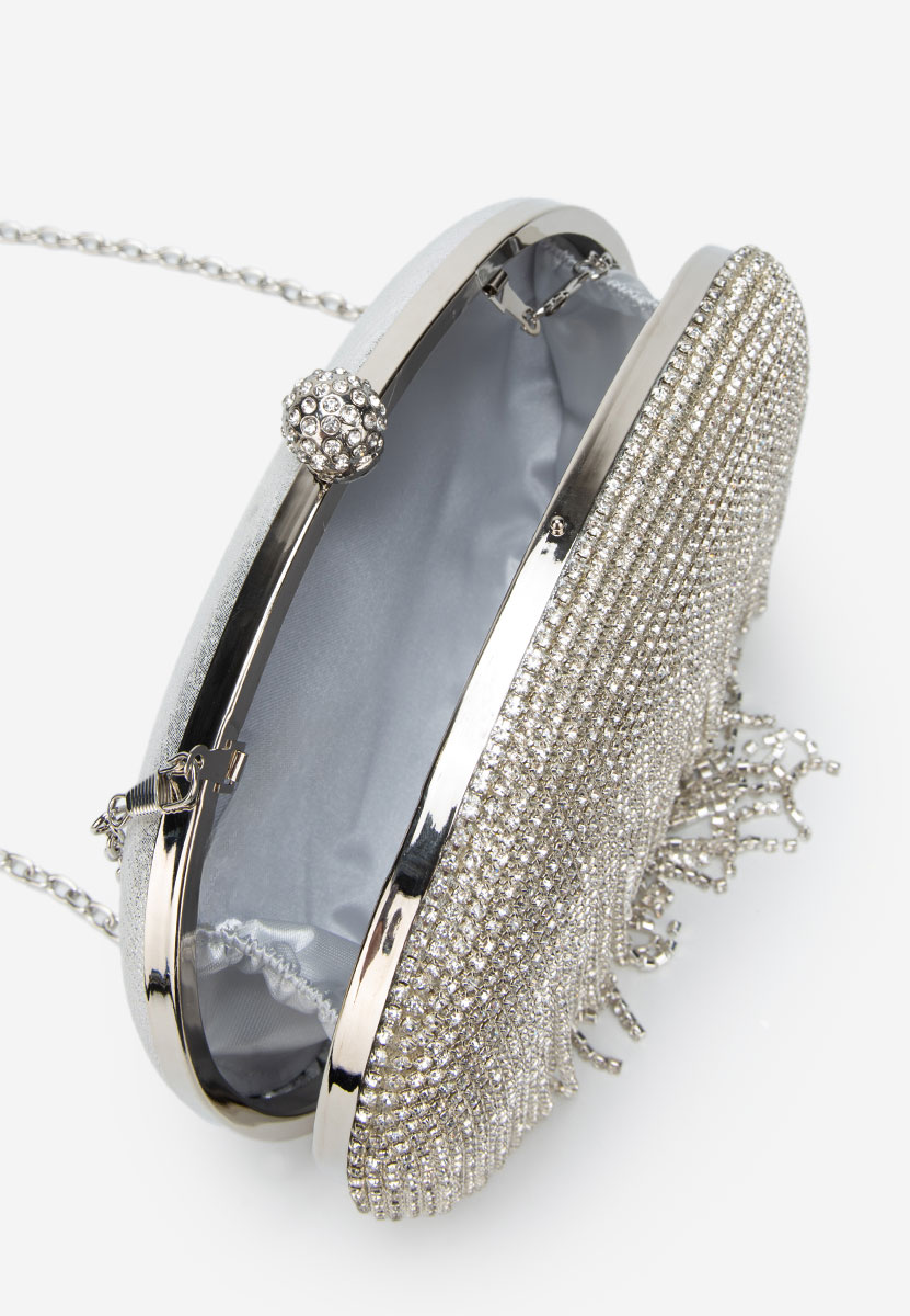 Ručna torba Avalina srebrno