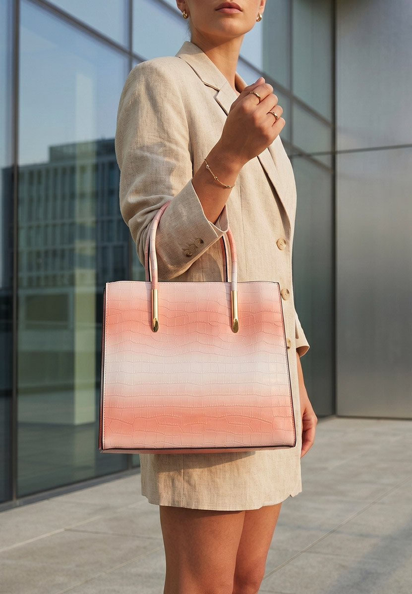 Ručna torba Teodoria ružičasto