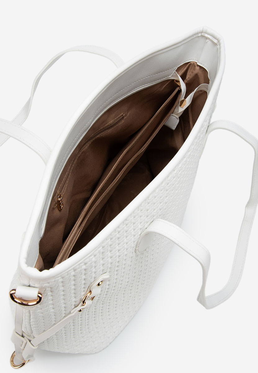 Ručna torba Mivya bijele