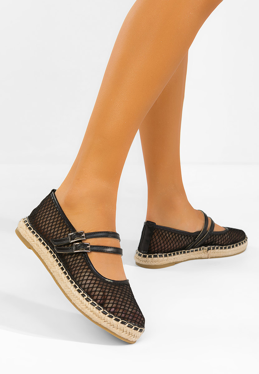 Espadrilles za ženske Nikia crno