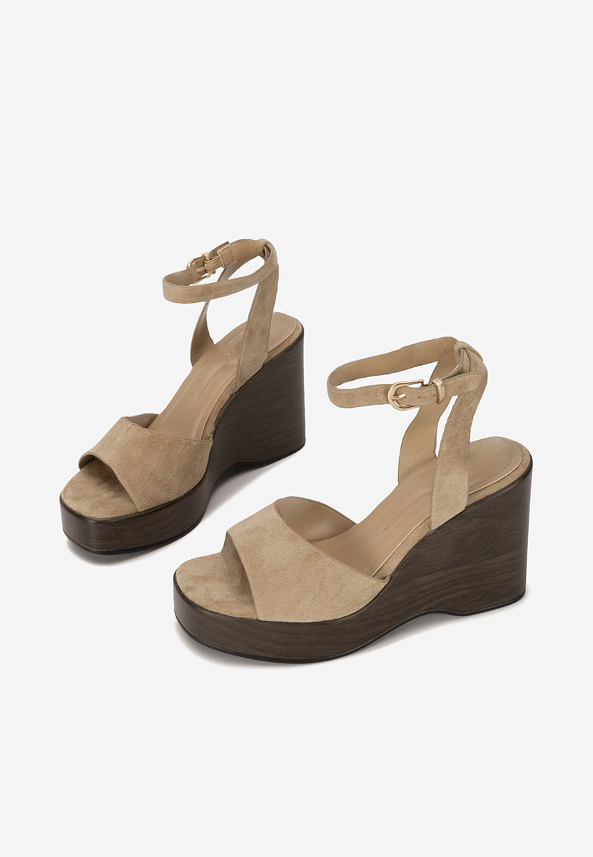 Sandale s platformom Febiana kaki