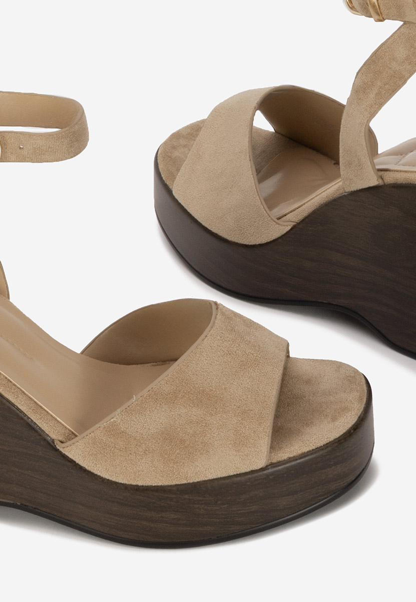 Sandale s platformom Febiana kaki