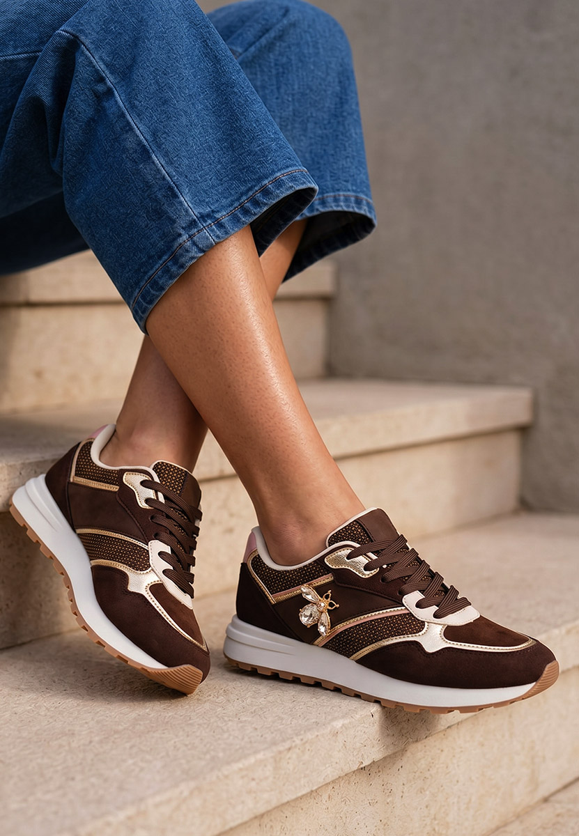 Ženske sneakers Clarria braon