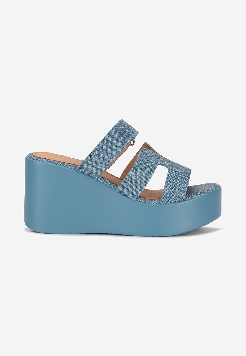 Papuče s platformom Anaila denim