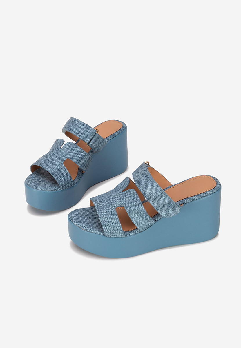 Papuče s platformom Anaila denim