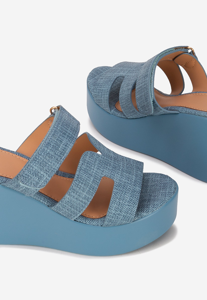 Papuče s platformom Anaila denim