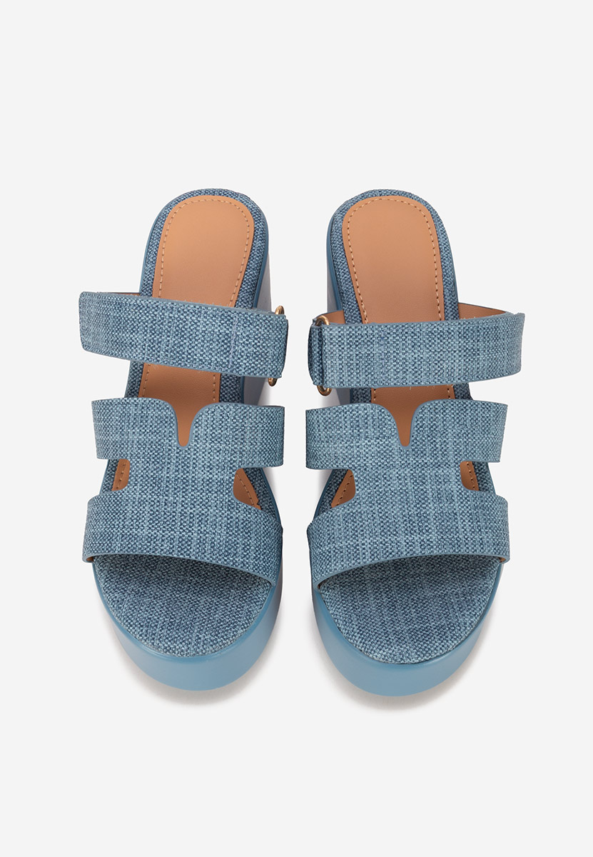 Papuče s platformom Anaila denim