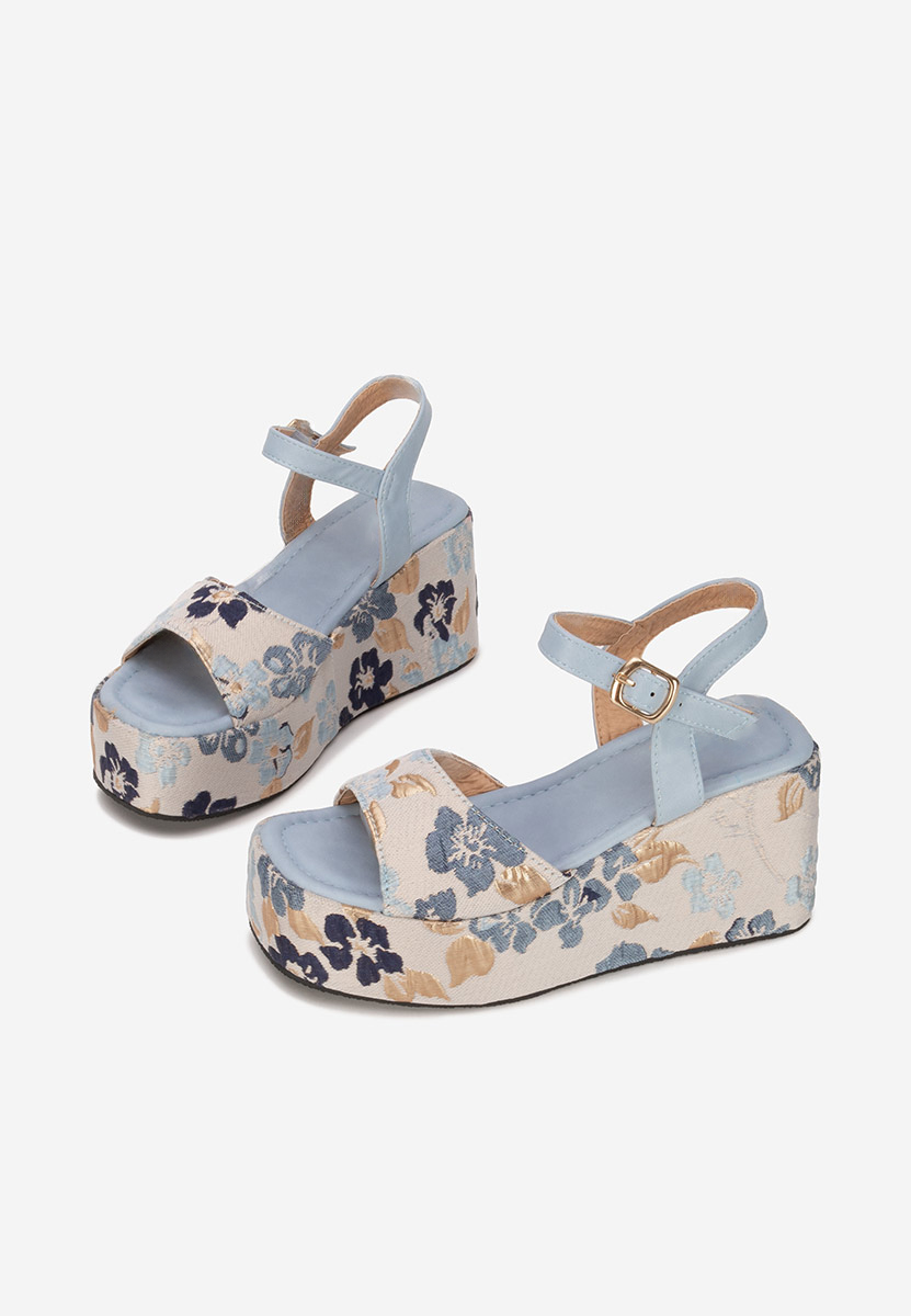 Sandale s platformom Gentalia plave