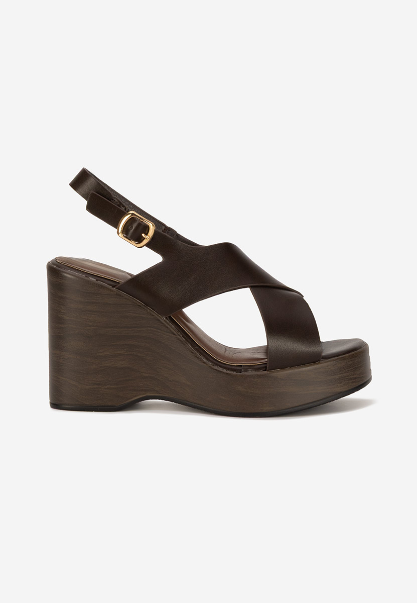 Sandale s platformom Sarania braon