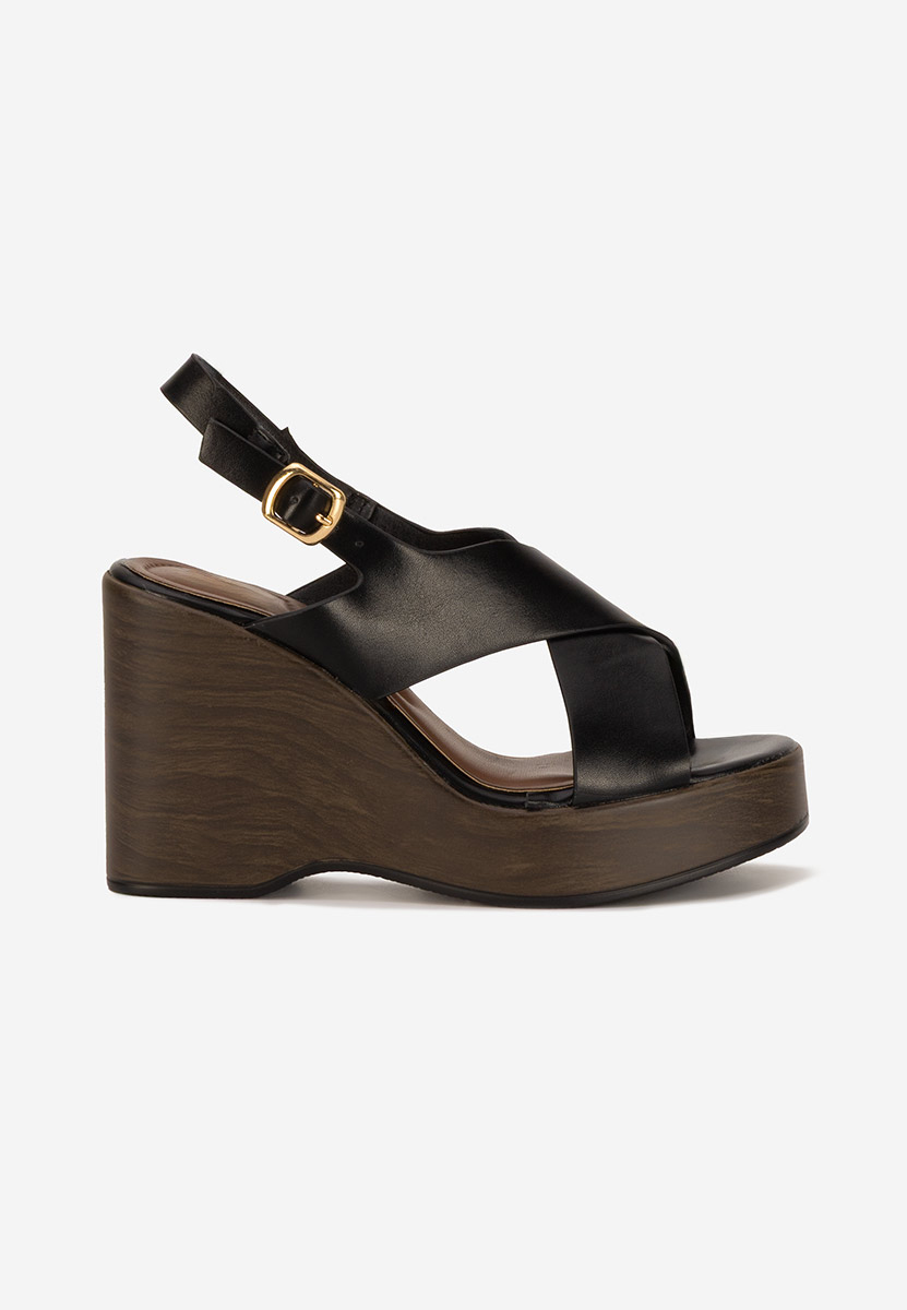 Sandale s platformom Sarania crno