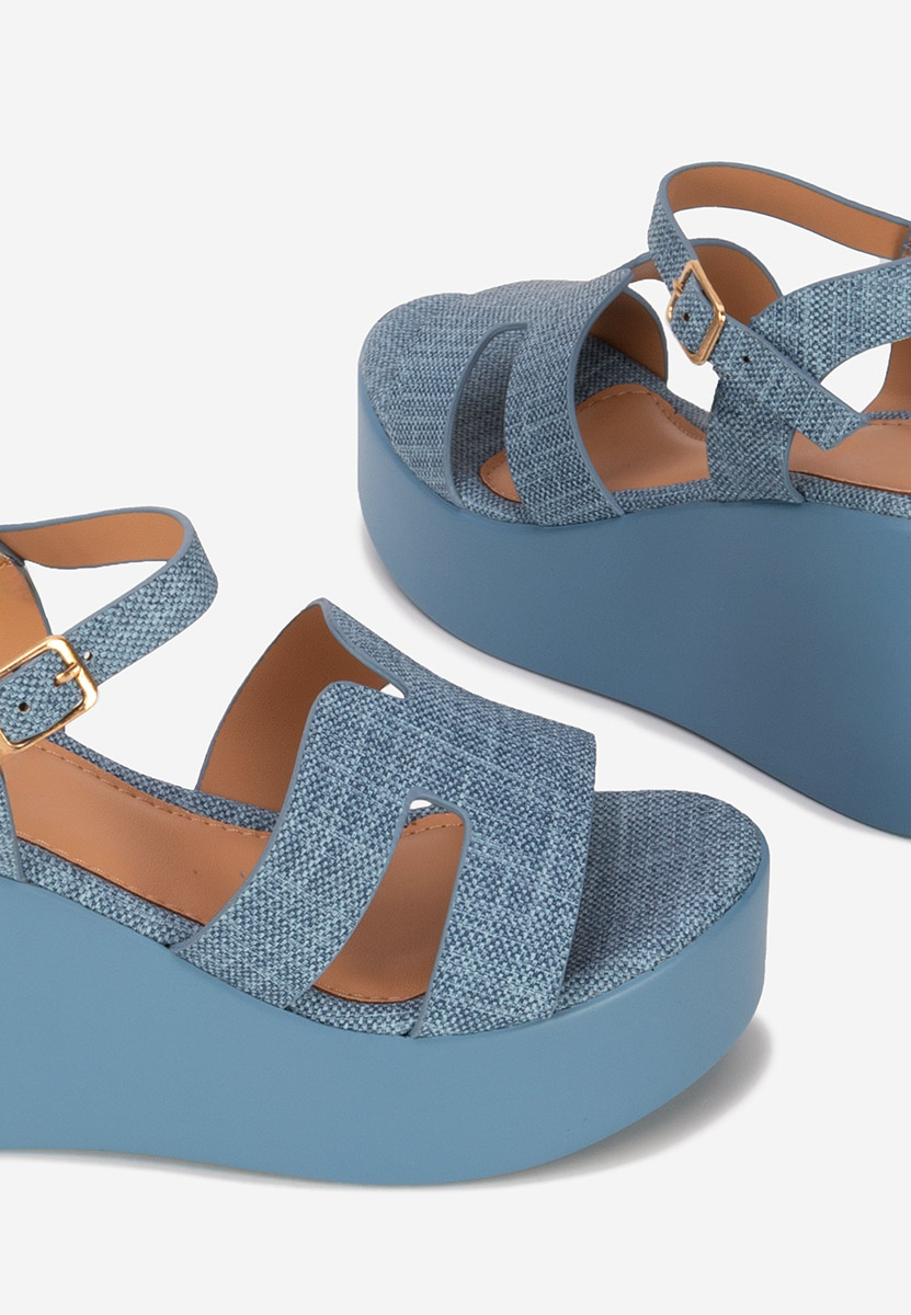 Sandale s platformom Raselia denim