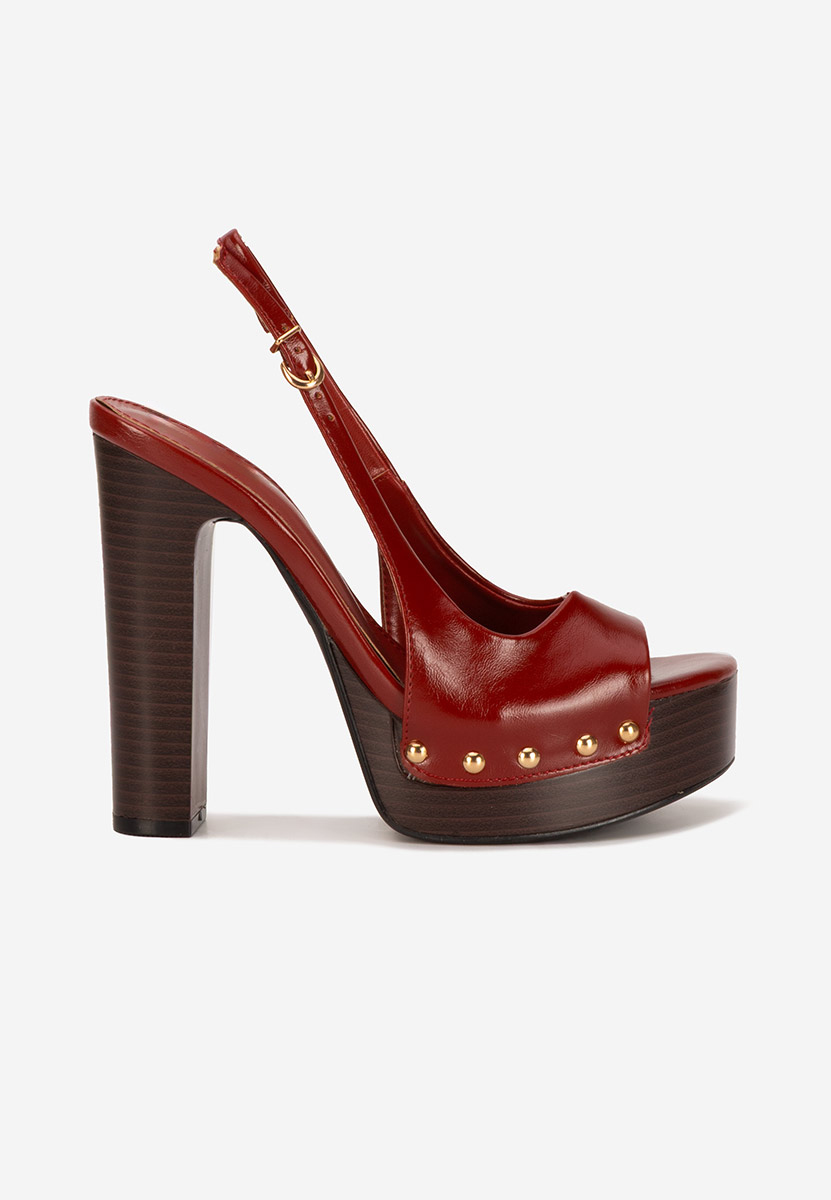 Sandale s petu Izabella granat