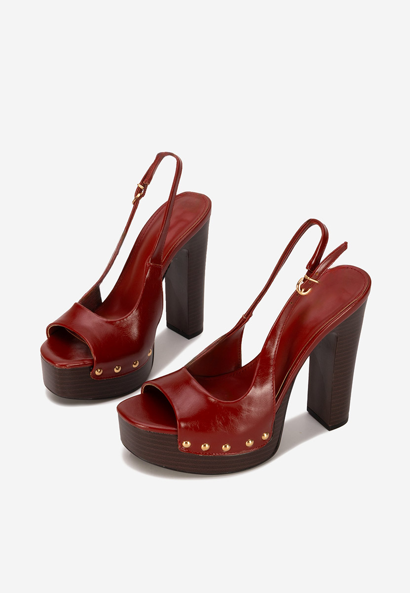 Sandale s petu Izabella granat