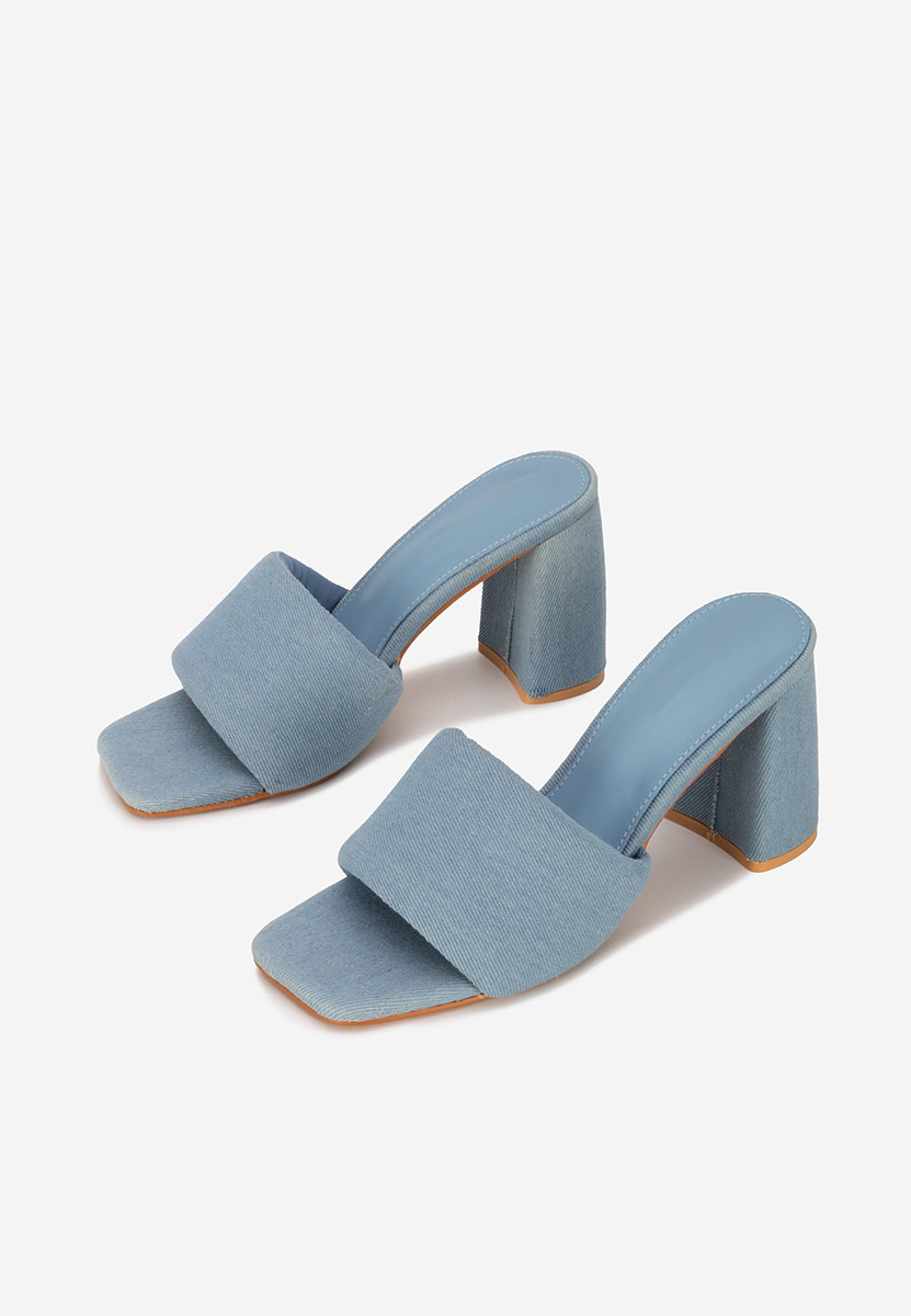 Papuče na petu Miralys denim