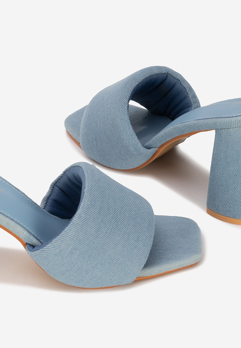 Papuče na petu Miralys denim