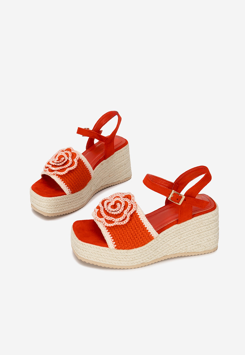 Sandale s platformom Lorine crveno