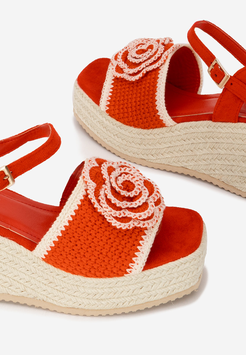 Sandale s platformom Lorine crveno