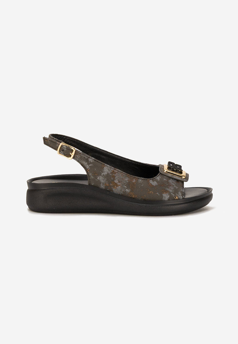 Sandale s platformom Sendy crno