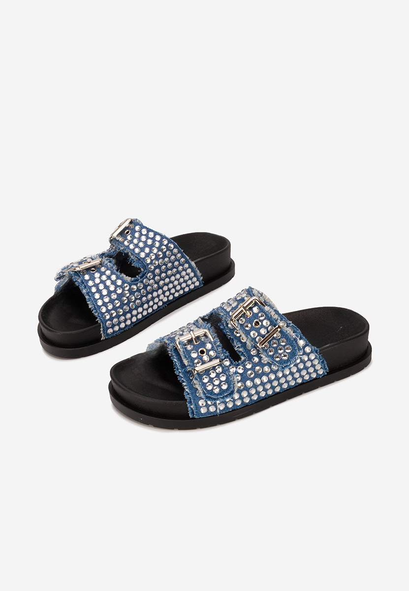 Papuče cu talpa inalta Anamia V2 denim