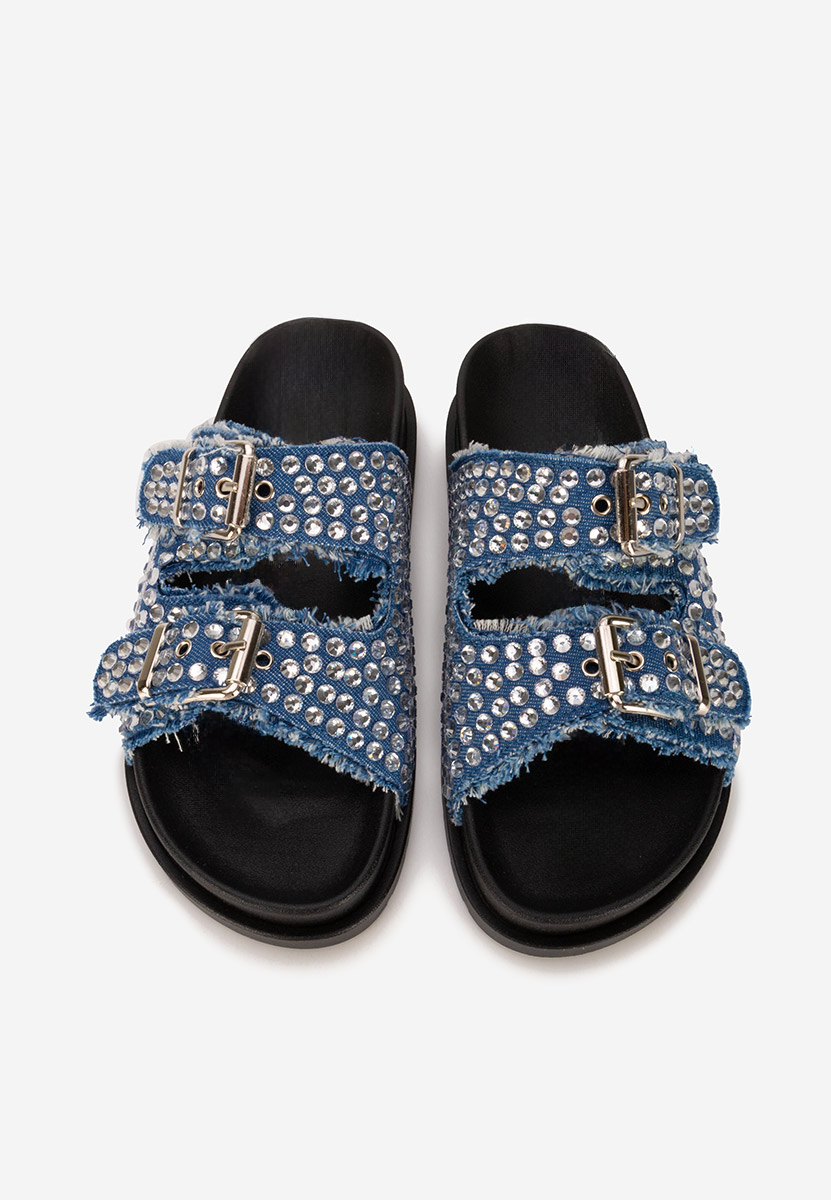 Papuče cu talpa inalta Anamia V2 denim