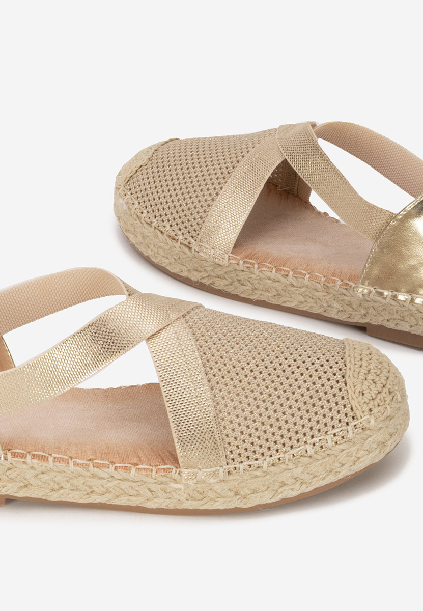Espadrilles za ženske Fensy zlatno
