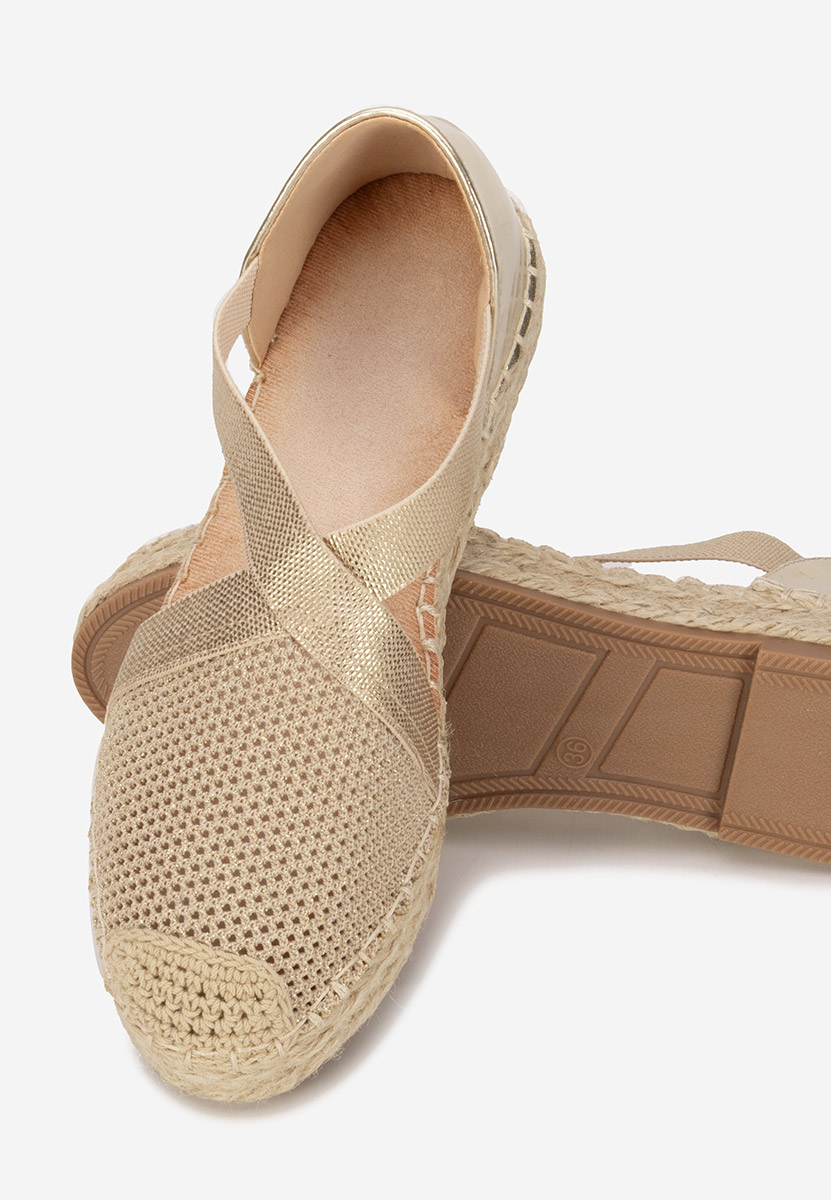 Espadrilles za ženske Fensy zlatno