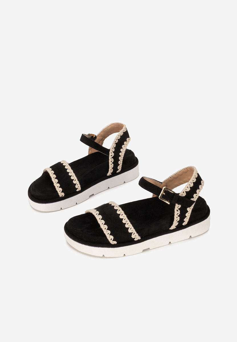 Sandale s platformom Vespera crno