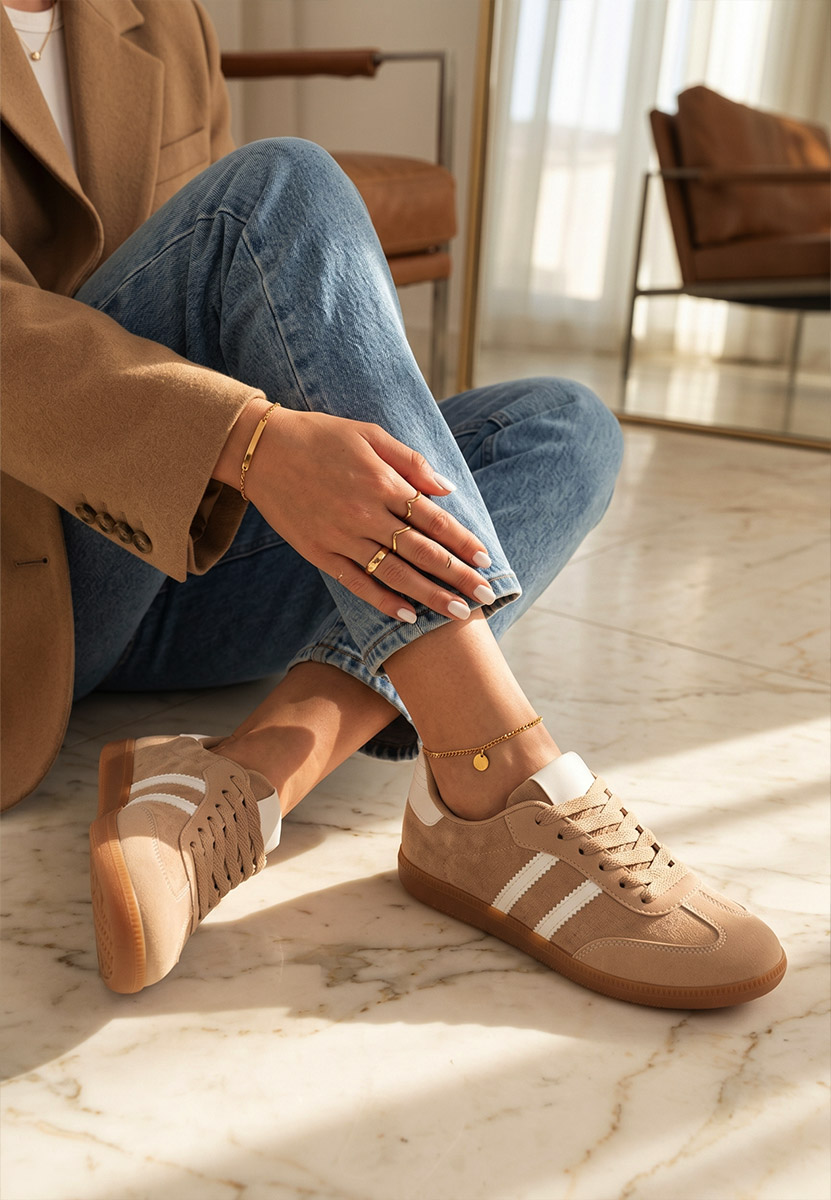 Ženske sneakers Irenya kaki