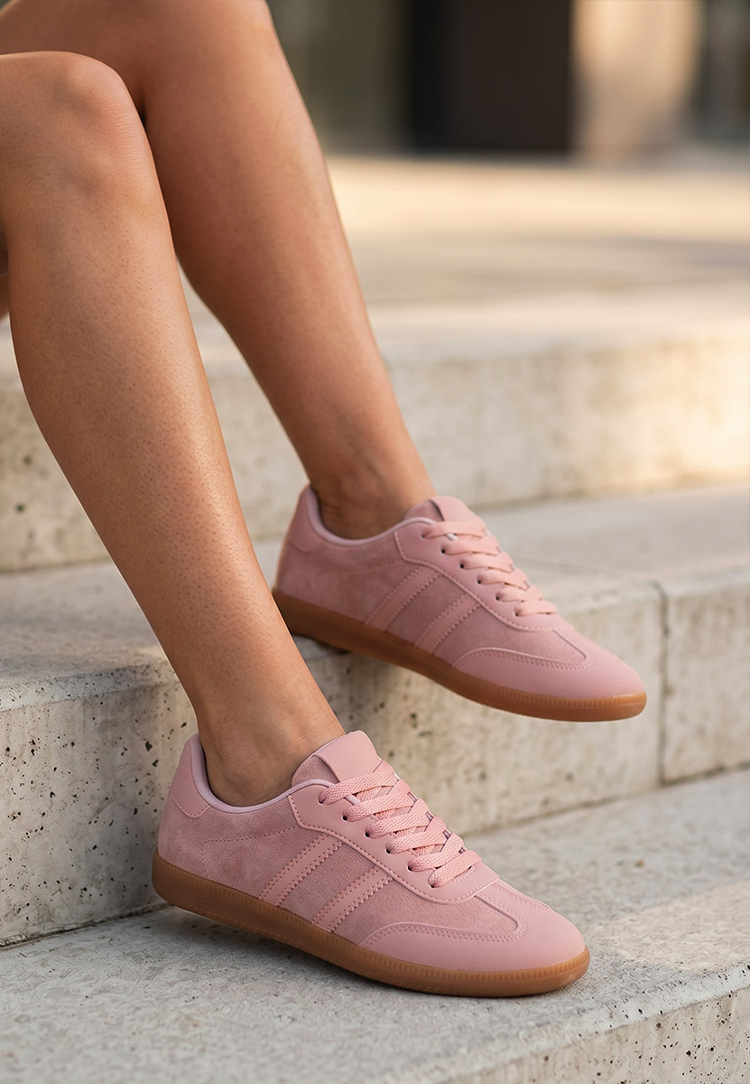 Ženske sneakers Irenya ružičasto