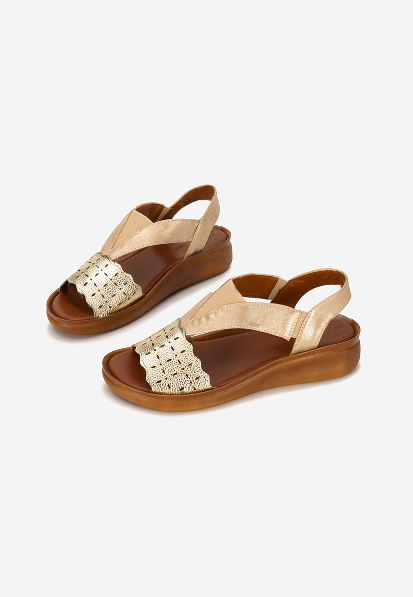 Sandale s platformom Shuzia zlatno