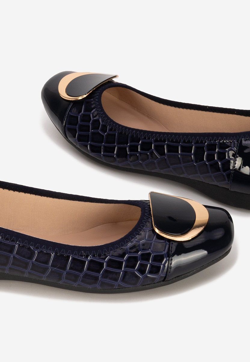 Elegantne cipele na petu Denosia plavo navy
